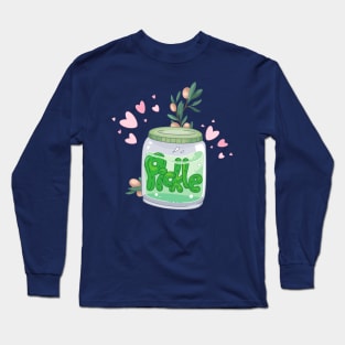 Cute Pickle Jar Long Sleeve T-Shirt